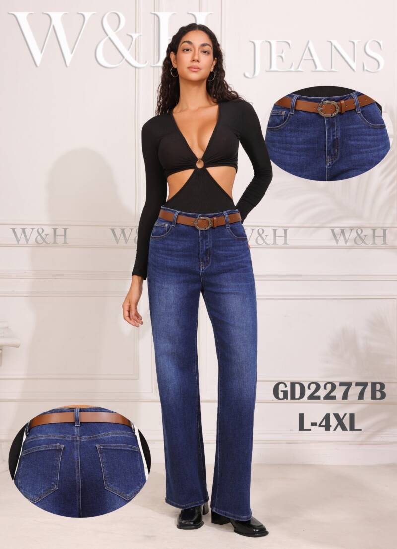 Spodnie damskie jeansy Roz L-4XL, 1 Kolor Paczka 10 szt
